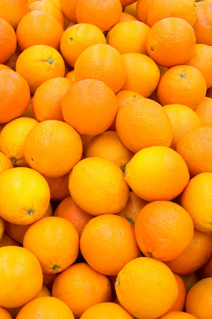 Lots of fresh and ripe oranges