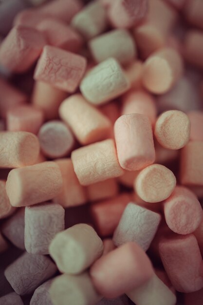 Lots of little colorful marshmallows