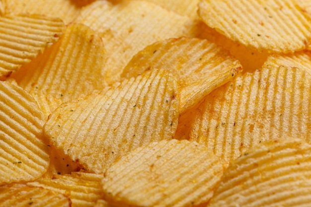 Lots of potato chips texture