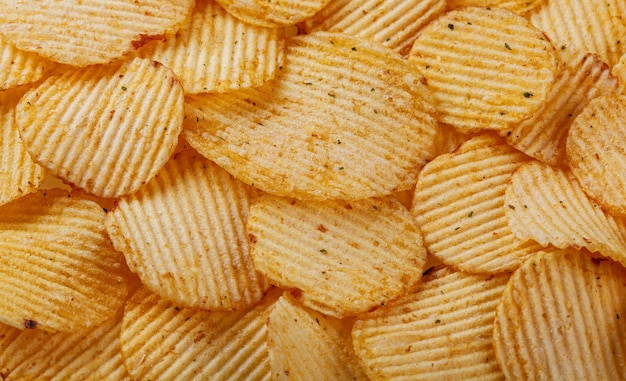 Lots of potato chips texture