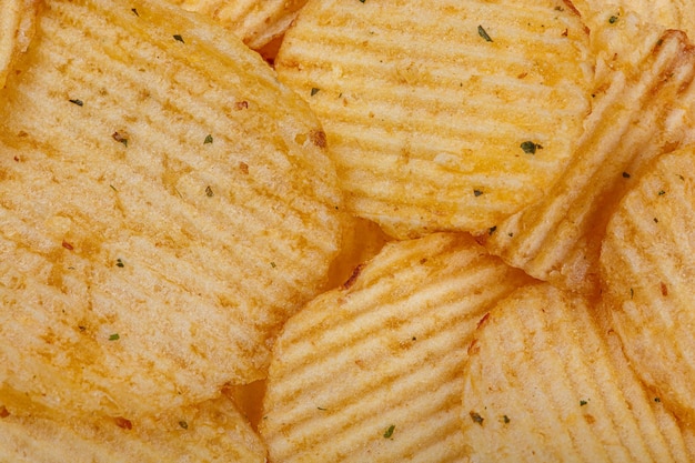 Lots of potato chips texture