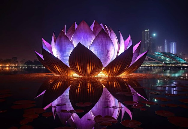 Lotus flower is a symbol of thailand.