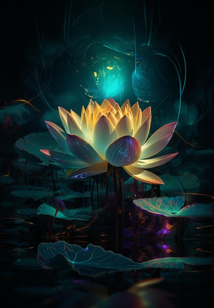 A lotus flower is a symbol of the universe.