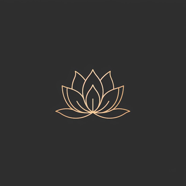 Lotus flower line art