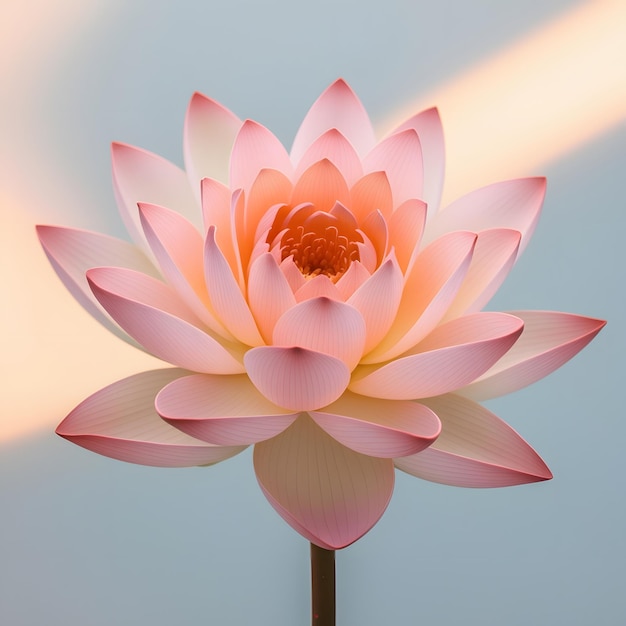 lotus flower with isolated against a transparent background