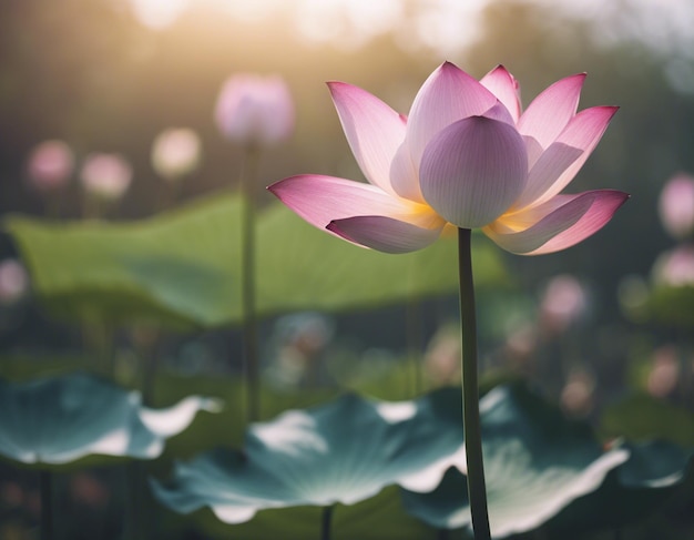 A lotus flowers