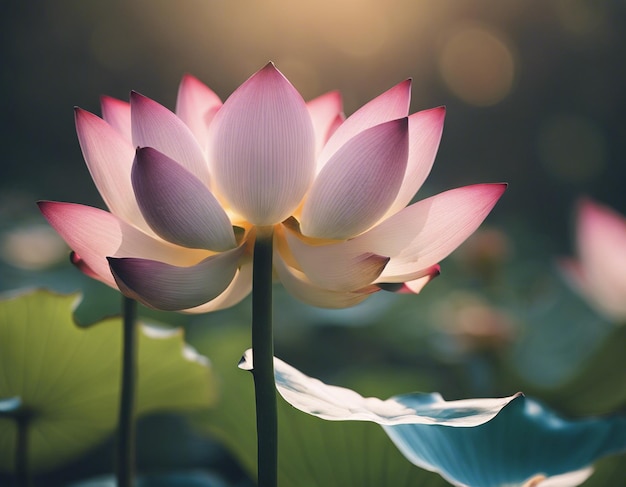 A lotus flowers