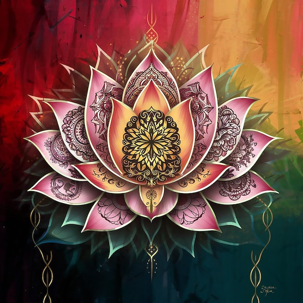 Lotus Mandala A Unified Artistic Journey