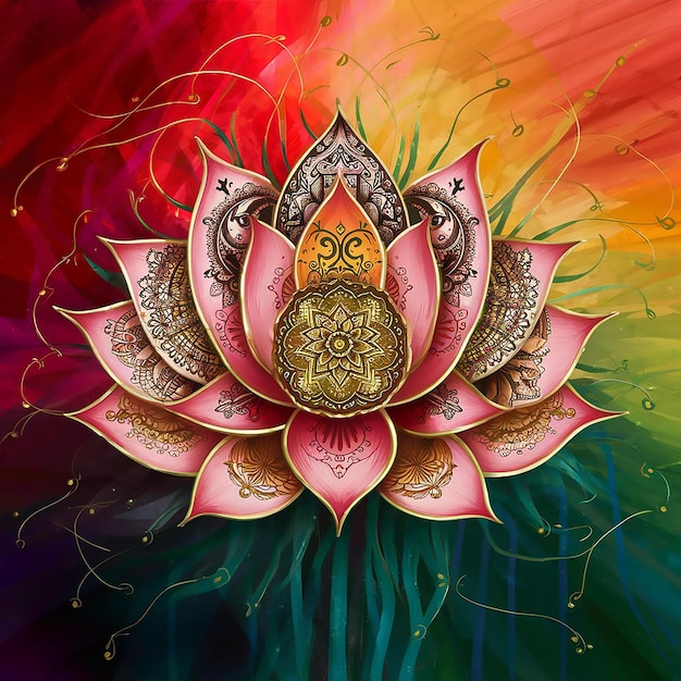 Lotus Mandala A Unified Artistic Journey