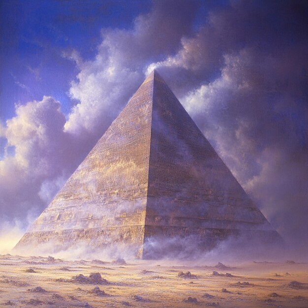 Louver Pyramid with emotional mists