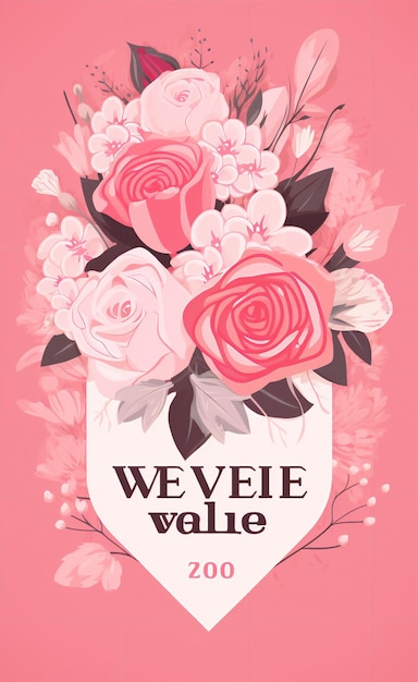 Love in the Air VectorStyle Valentine's Background in Romantic Hues