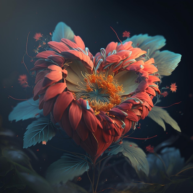 Love flower most beautiful nice images Generative AI