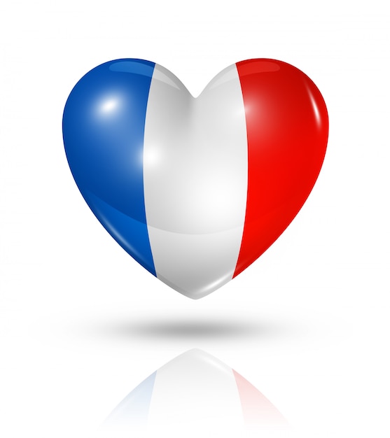 Love France heart flag icon