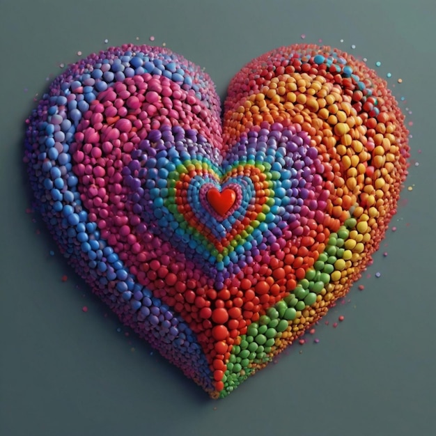 Love heart image AI Generated