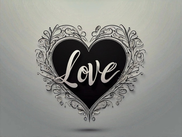 love heart sign Vector Romantic illustration symbol join Valentin day