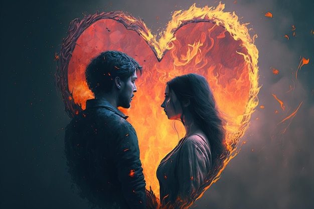 Love is to burn to be on fire