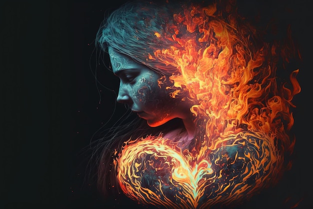 Love is to burn to be on fire