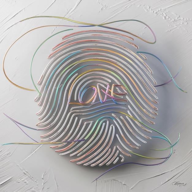 Love is in the Lines A Mesmerizing Pride Day Fingerprint Design