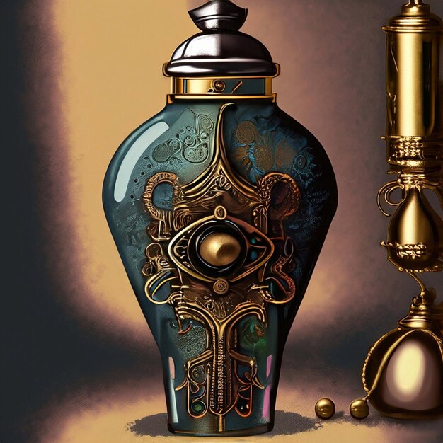 Love potion in fantasy and steampunk styles