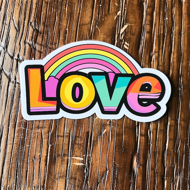 love text sticker card