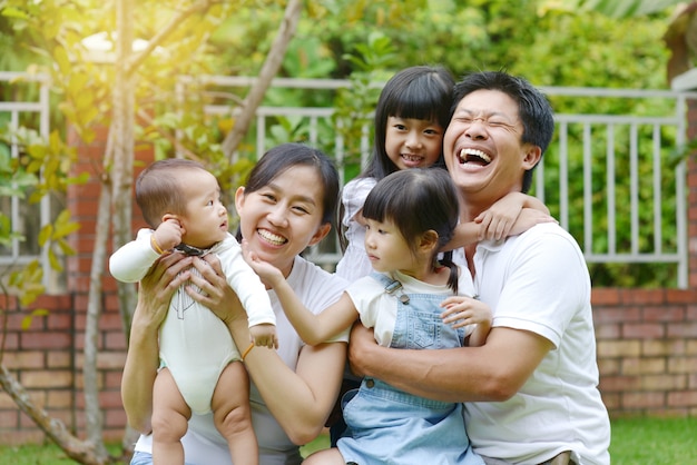 Lovely asian family