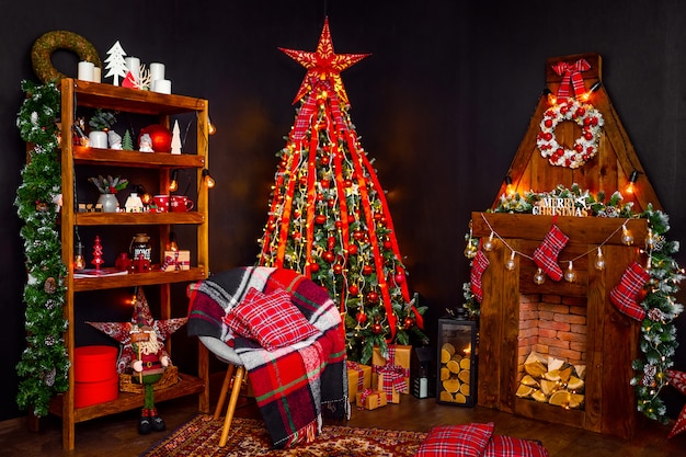 Lovely Christmas decorated room