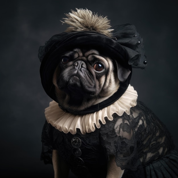 Lovely french bulldog in fashion