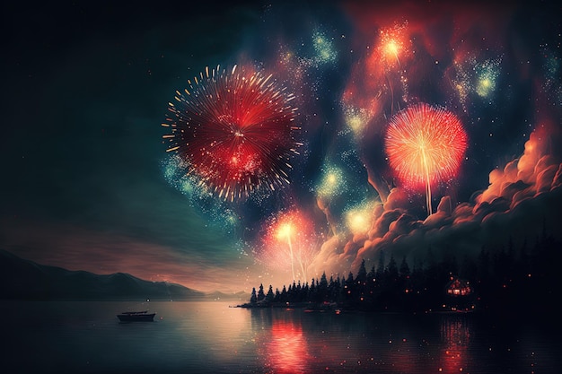 Lovely holiday fireworks