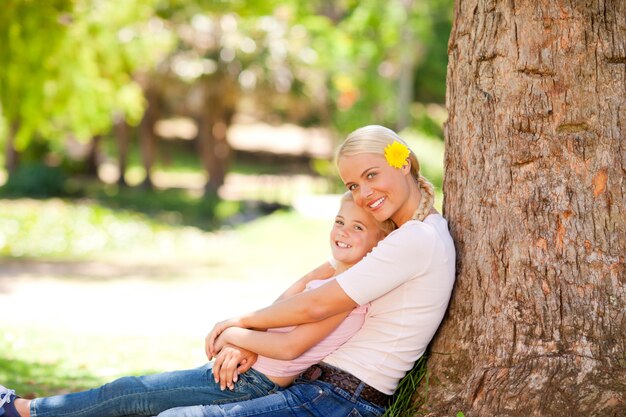 Lovely mother with her daughter