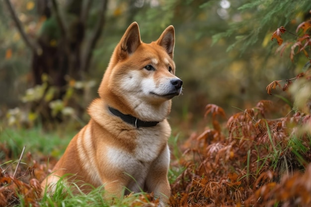 A lovely Siba Inu purebred dog owned by an individual