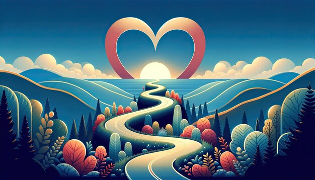 Loves Journey to the HeartShaped Horizon