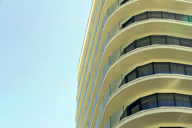 Low angle view of building against clear sky