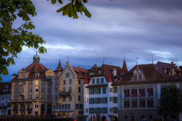 Low angle view of buildings against sky