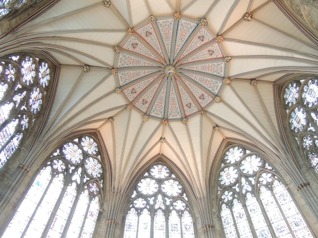 Low angle view of ceiling of building