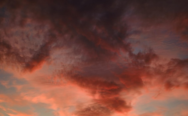 Photo low angle view of dramatic sky during sunset