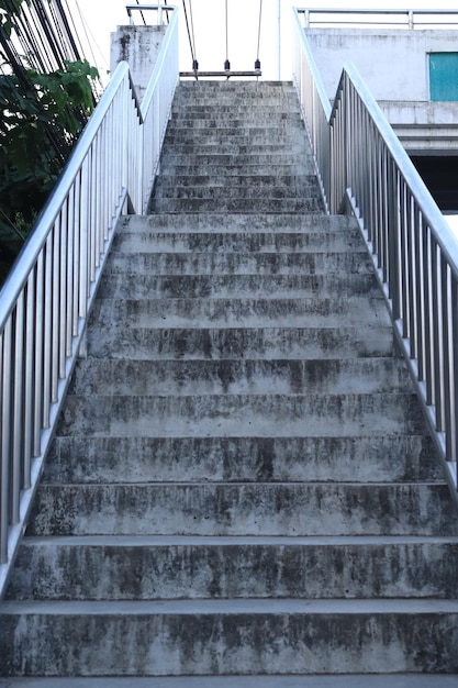 Low angle view of empty staircase