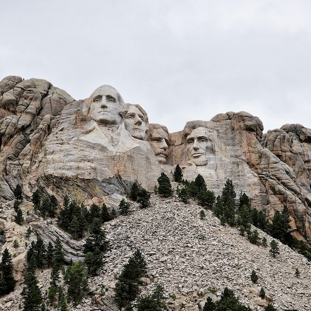 Photo low angle view of the famous rock formations