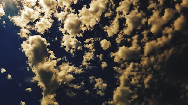 Low angle view of sky during sunset