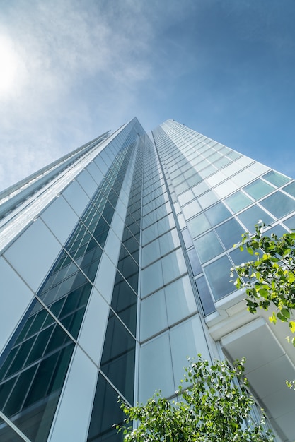 Low angle view of skyscraper