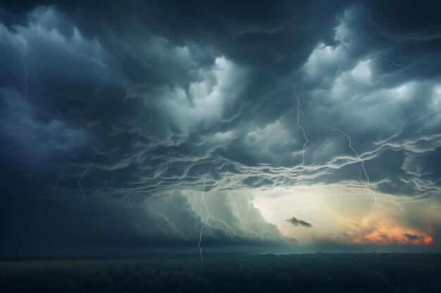 Low angle view of storm clouds in sky