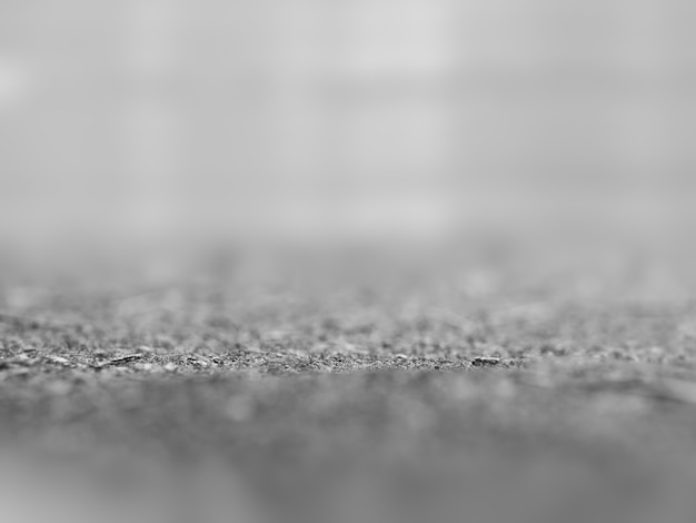 Low angled debris on floor bokeh background