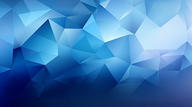 Low Poly Blue Triangle Pattern Background