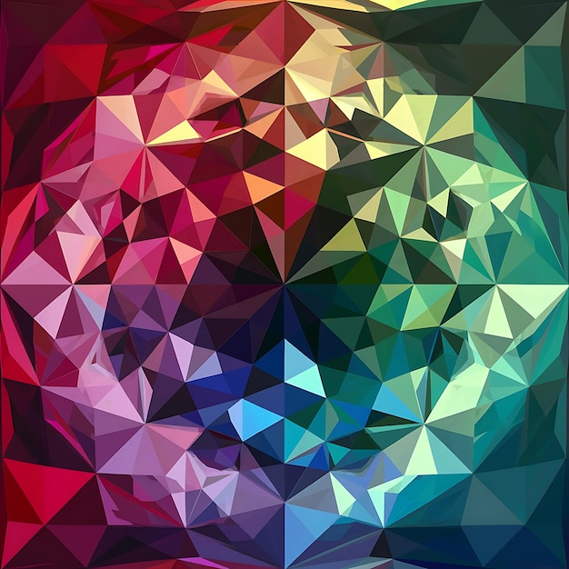 Photo low poly colorful abstract geometric background with triangular polygons