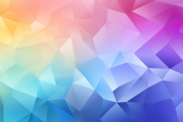 Low poly soft pastel rainbow background wallpaper