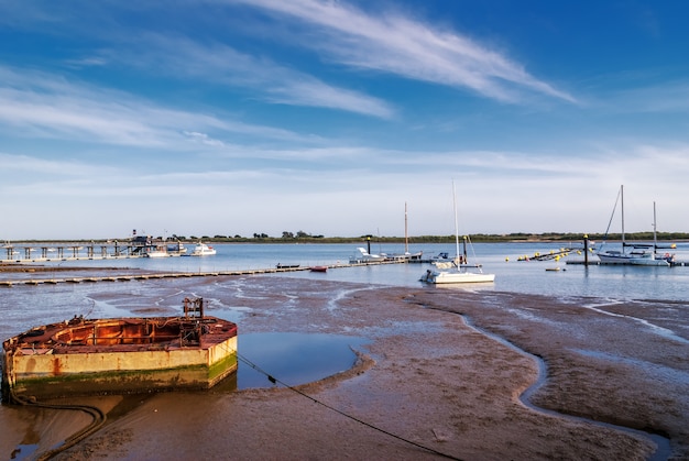 Low tide on the pier