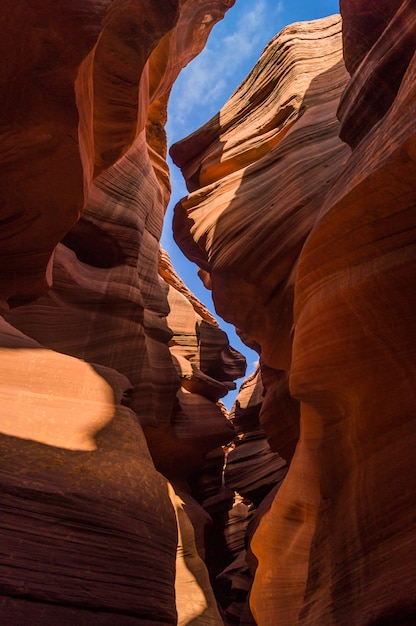 In the Lower Antelope Canyon