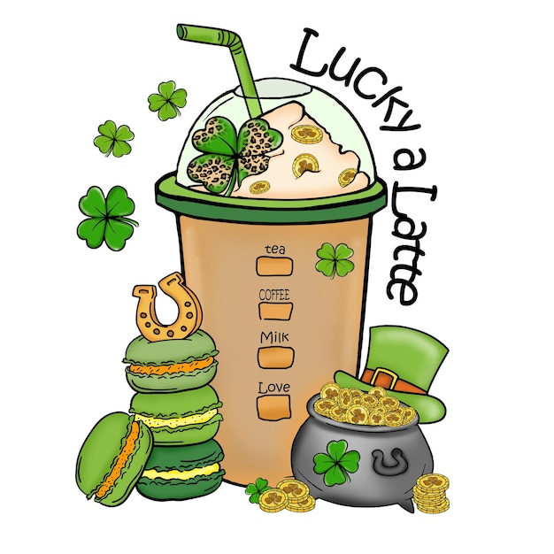 lucky a latte patricks day