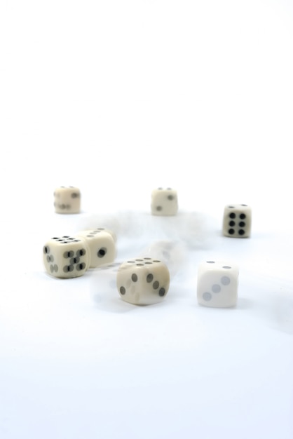 Lucky white dice