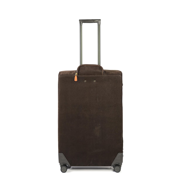 Luggage or baggage bag use for transportation travel and leisure on white isolated background