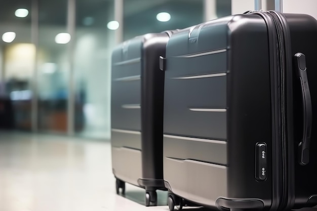 Luggage suitcases Travel concept Generative AI